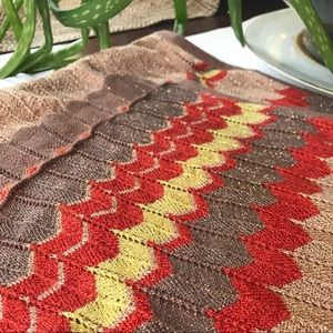 Bebe ribbed knit scarf with shimmer